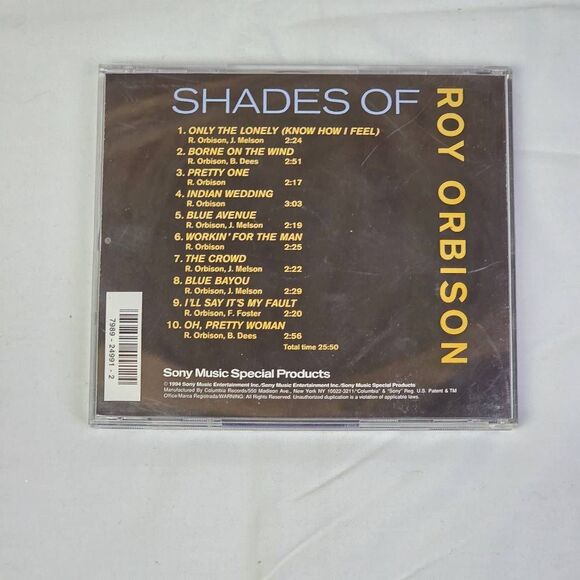 Roy Orbison Shades Of CD Album - Picture 3 of 3